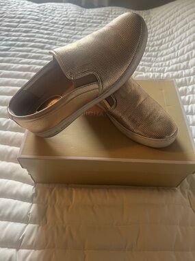 Michael Kors Metallic Gold Slip-On Women's Loafers